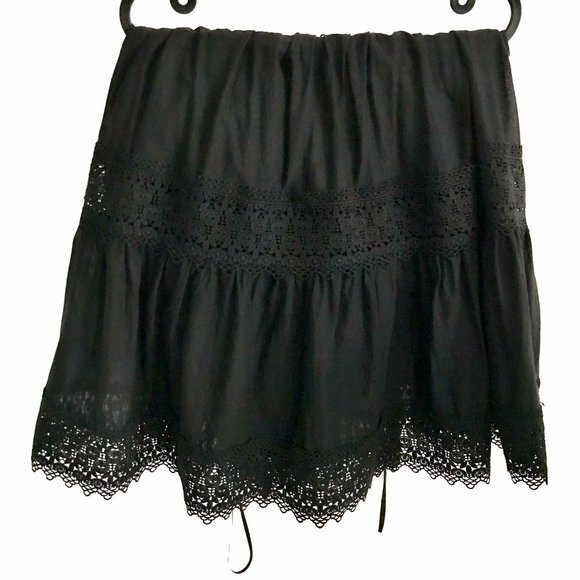 Aqua Black V Neck Lace Dress - Picture 4 of 5